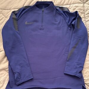 Nike Men's Purple Performance Quarter-Zip Jacket Dri-Fit